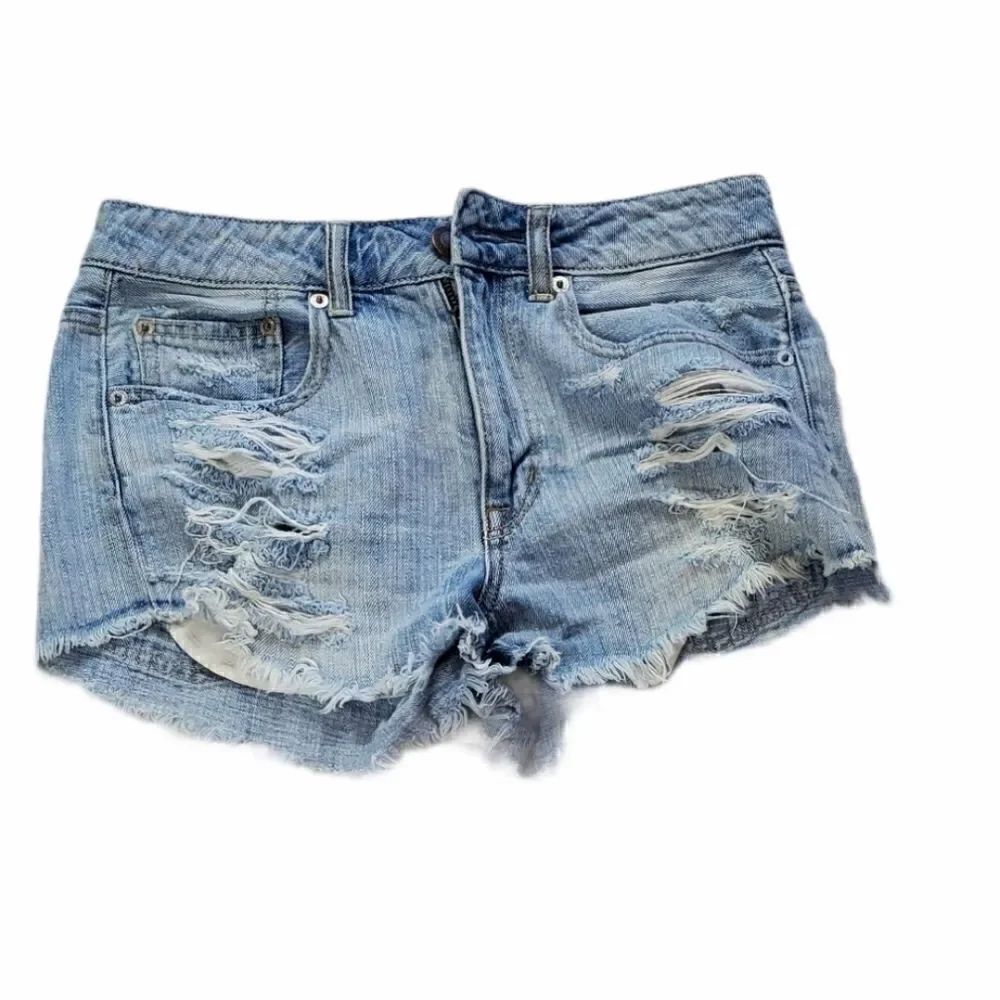 American Eagle Hi Rise Festival Denim Shorts